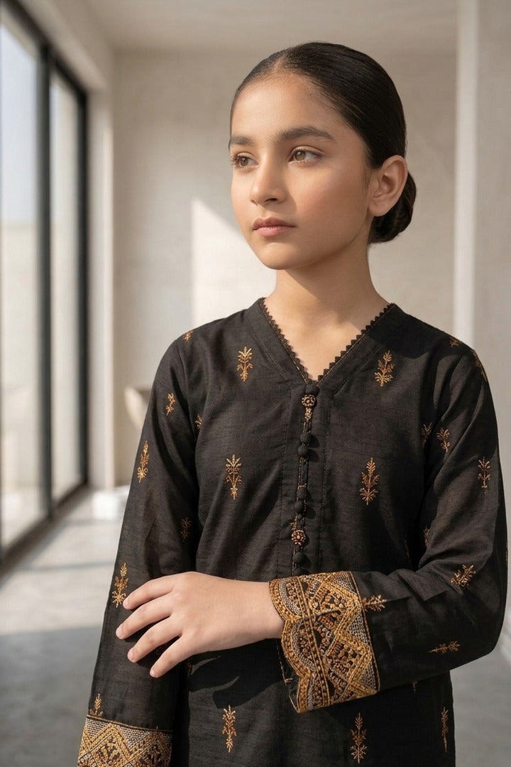 Noor-e-Shab -3 Piece Embroidered Cotton Suit