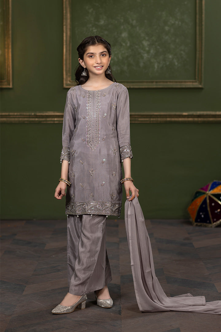 SALIVA-3 PIECE EMBROIDERED SUIT