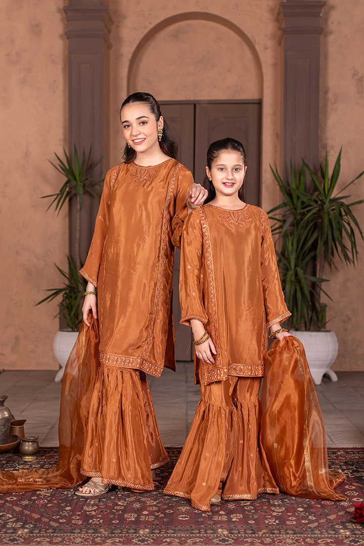 Peridot-3 Piece Embroidery suit