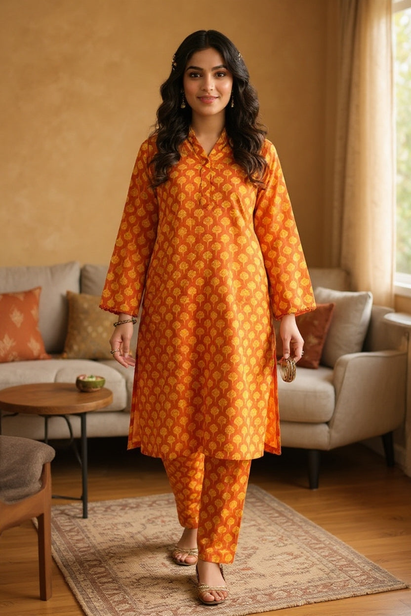 Elara - Printed Lawn 2 Piece