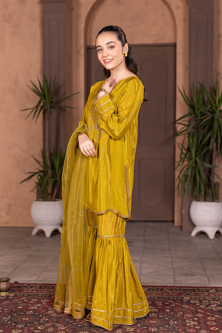 Citrine- 3 Piece Embroidery Suit