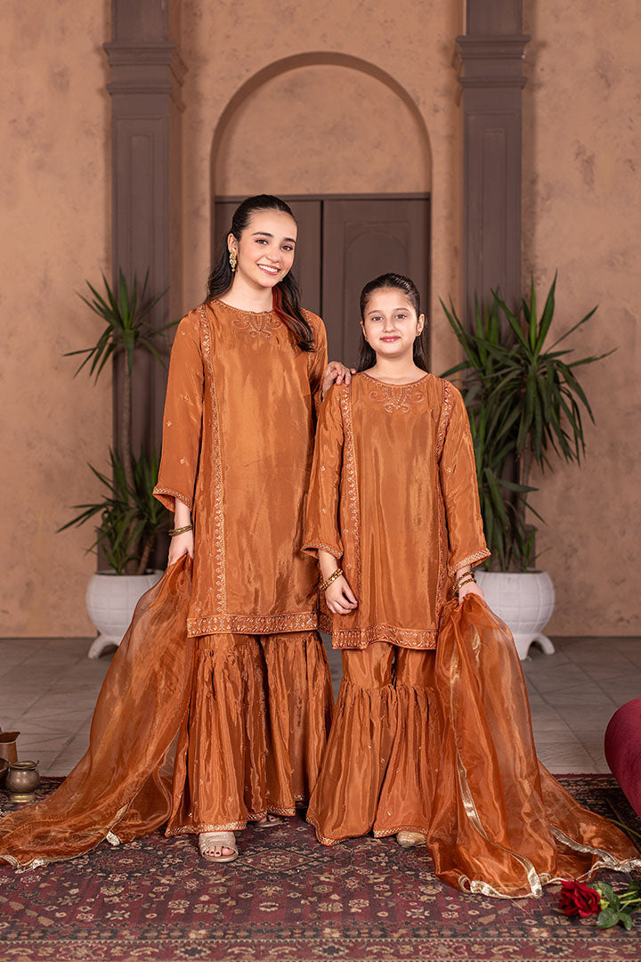 Peridot-3 Piece Embroidery suit