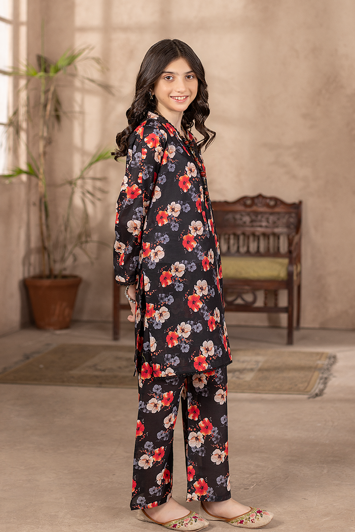 Midnight Blossom-2 Piece Printed