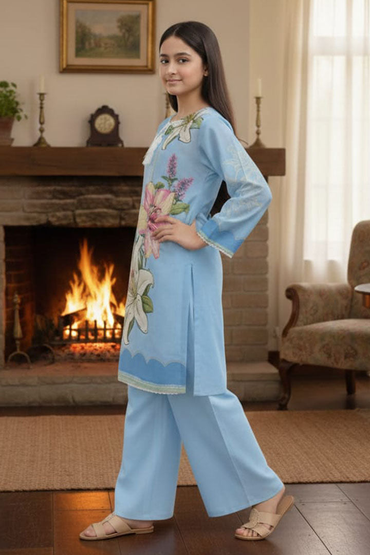 Poly Lawn Digital Printed 2 Piece Suit