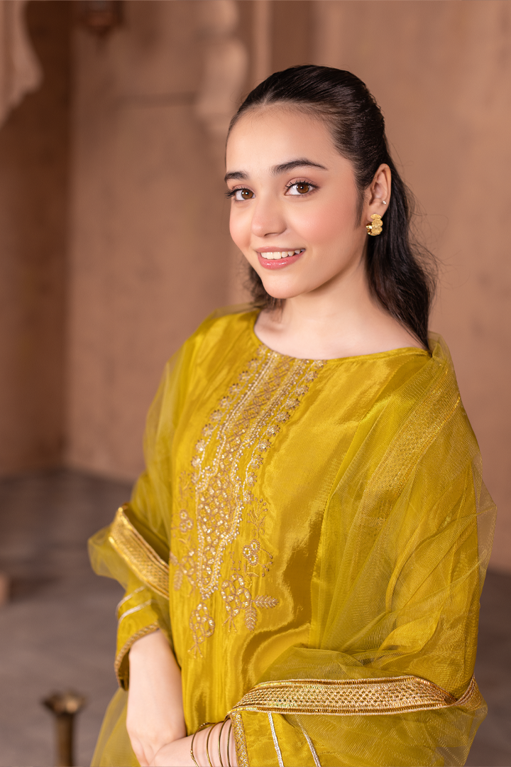 Citrine- 3 Piece Embroidery Suit