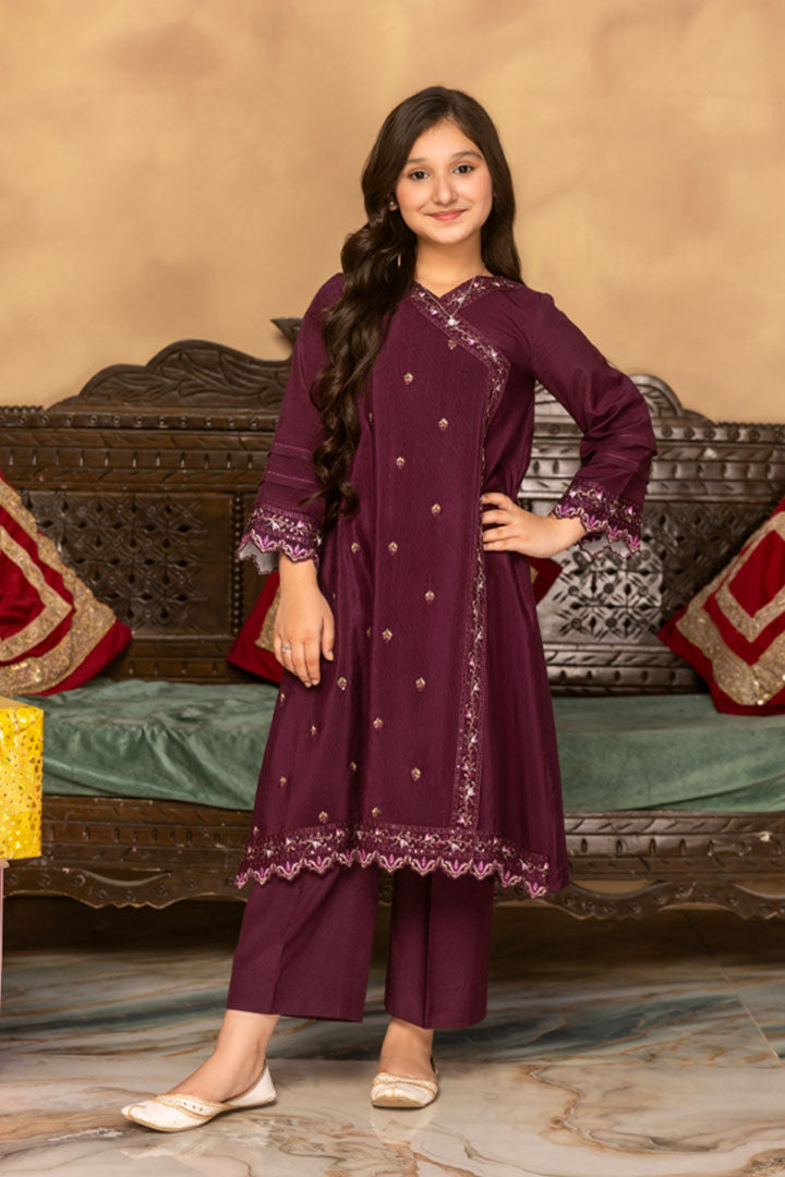 Amethyst-2 Piece Rao Silk Suit