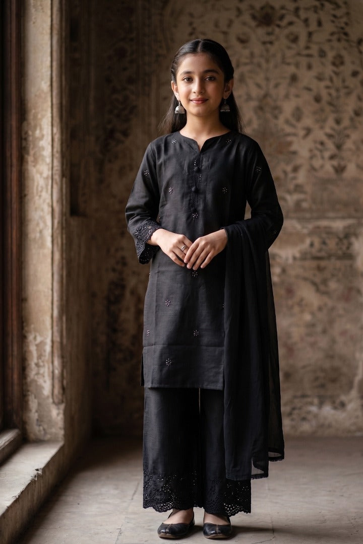 Shab-e-Noor-2 Piece Cotton Embroidery Suit