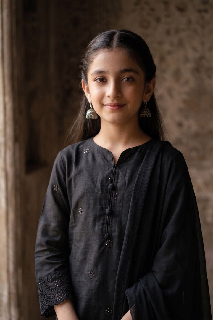Shab-e-Noor-2 Piece Cotton Embroidery Suit