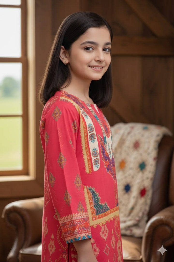 Poly Lawn Digital Printed 2 Piece Suit