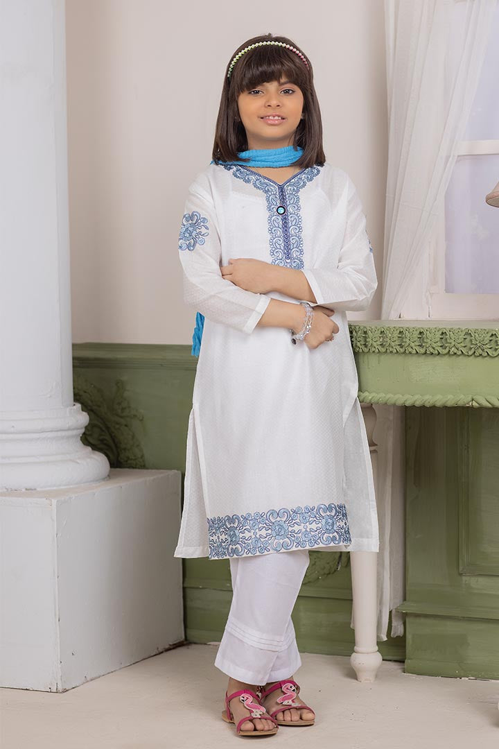 3 piece- Lawn Embroidered Suit